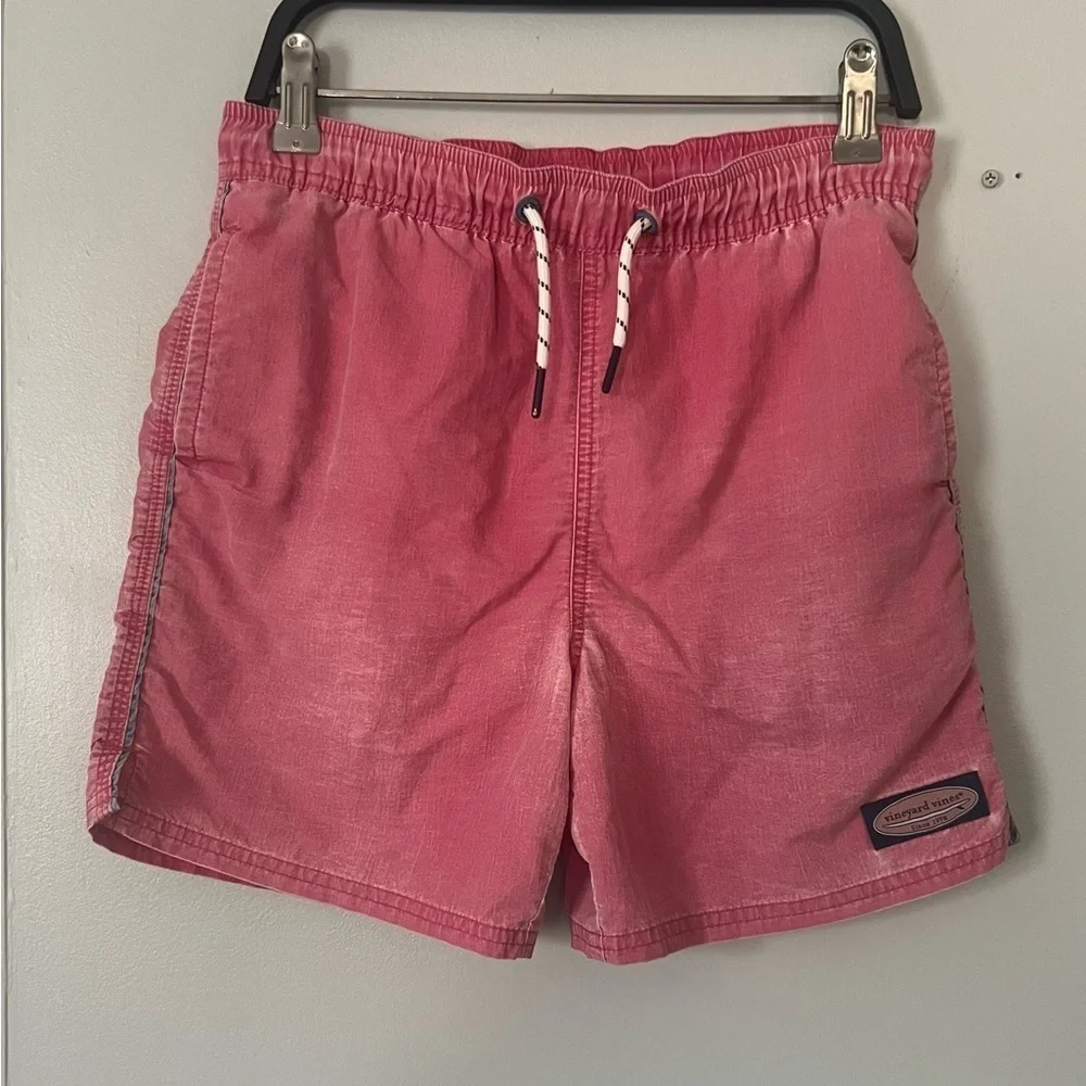 Vineyard Vines Men's Bright Pink Swim Trunks